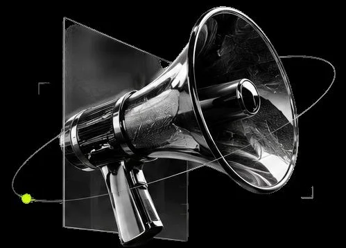 Chrome megaphone