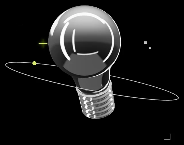 Chrome light bulb